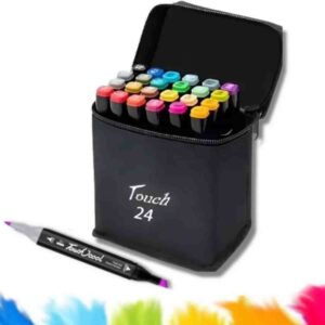 ⭐ Marcador Doble Punta Set De 24 Pcs