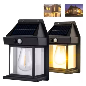 2 Lámparas de pared solar para exteriores