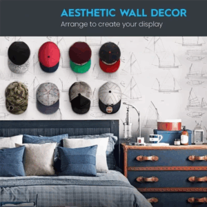 10 Gancho Organizador Gorro gorra Pared