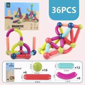 JUGUETE DE BLOQUES MAGNÉTICOS 36 PCS